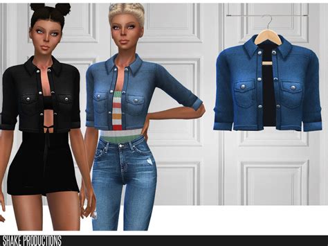 The Sims Resource Shakeproductions Denim Jacket