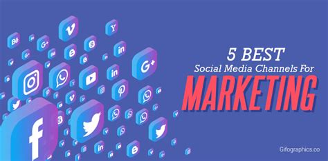 5 Best Social Media Channels For Marketing Infographic Template