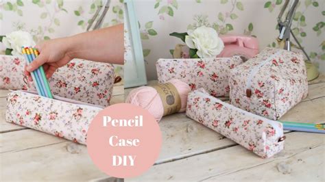 How To Sew A Zipped Pencil Casebox Pouch Back To School Diy Youtube