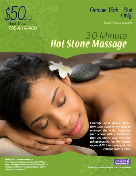 Hot Stone Massage At The Lifespa Hot Stone Massage Stone Massage