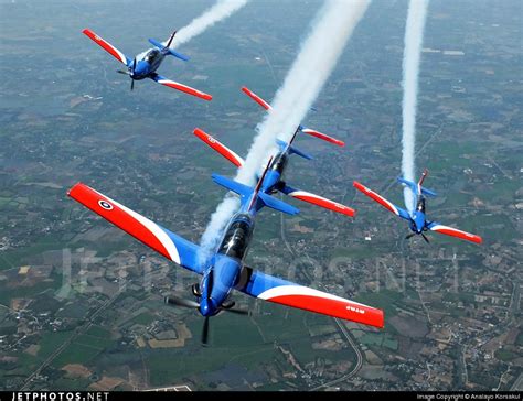 Rtaf Royal Thai Air Force Blue Phoenix Aerobatic Team Pilatus Pc