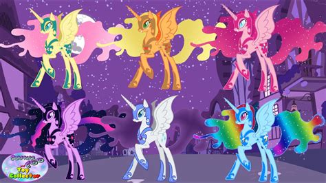 My Little Pony Mane 6 Transforms Into Nightmare Moon Alicorn Surprise