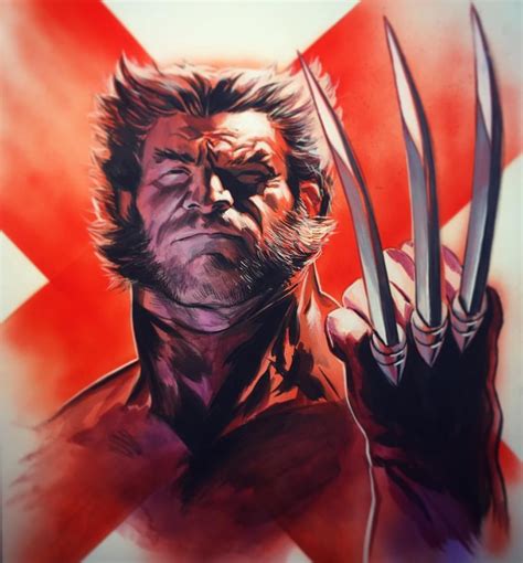 Wolverine By Felipe Massafera Wolverine Logan Xmen Gouache Painting Comics Marvel” Hq