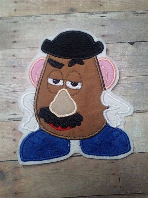 Mr Potato Head Applique ~ Embroidered Toy Story Iron On Patch ~ No Sew