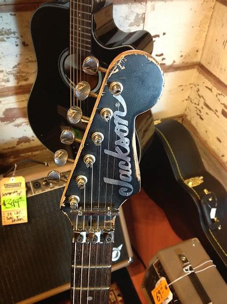 Fender Jackson Japanese Stratocaster Early 90s Black Relic Reverb