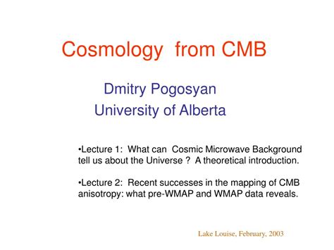 Ppt Cosmology From Cmb Powerpoint Presentation Free Download Id