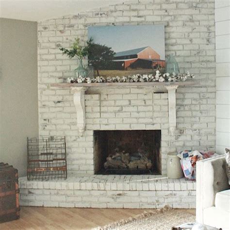 The Made Dwelling Brick Fireplace With German Smear Technique
