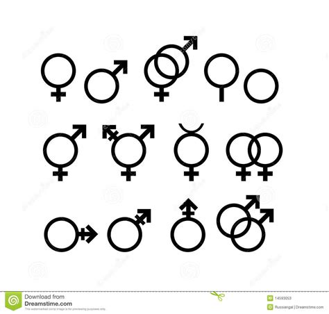 Gender Symbols Stock Vector Illustration Of Symbol Transgender 14593053