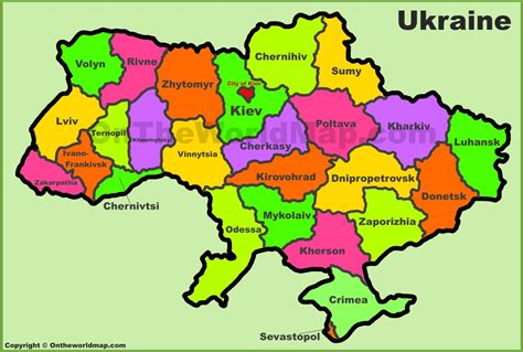 Ukraine Map Of The World London Top Attractions Map