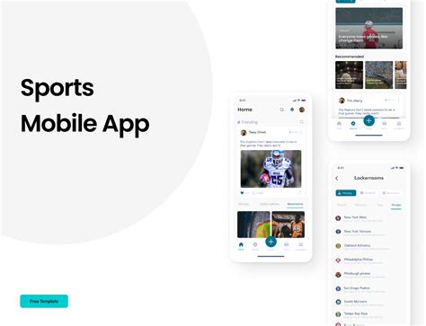 sports app template figma