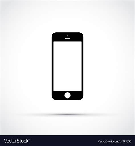 Mobile Phone Cell Phone Icon Royalty Free Vector Image
