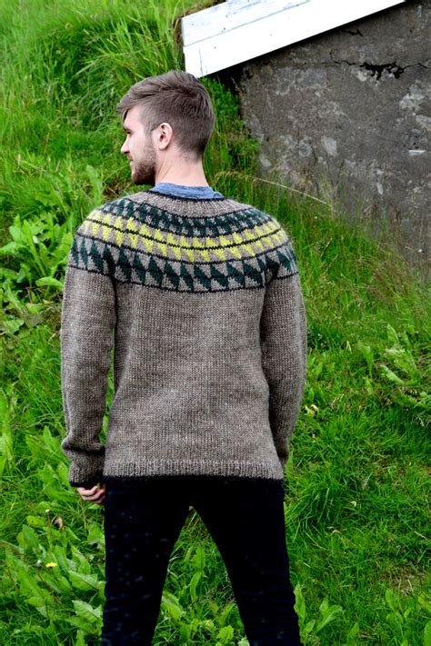Traditional Icelandic Sweater For Men Etsy