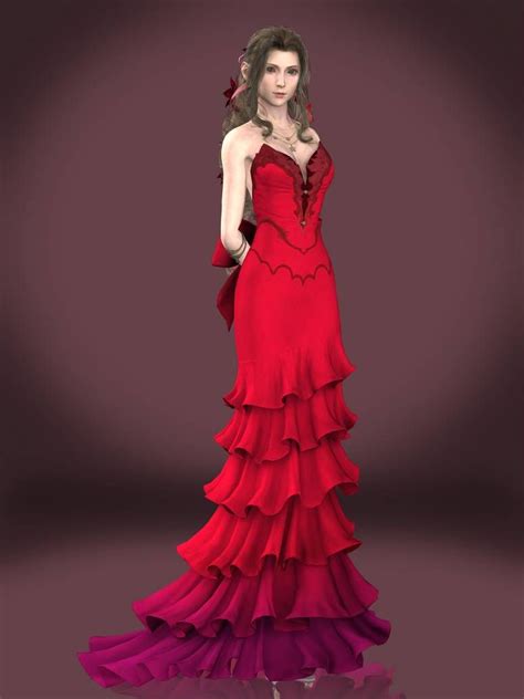 Aerith Gainsborough Sexy Dress By Sticklove Final Fantasy