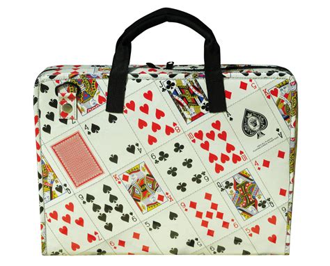 This Laptop Bag Is Made Using A Collage Of Classic Playing Cards