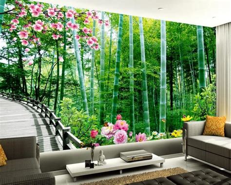 Buy Beibehang Custom Wallpaper Bamboo Forest Trail 3d