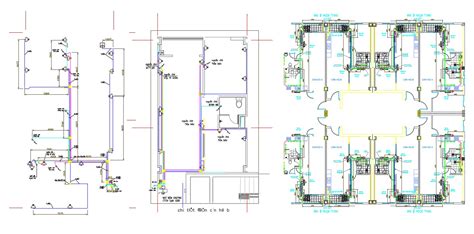 Apartment Plumbing And Sanitary Ware Fixing Layout Plan Dwg File