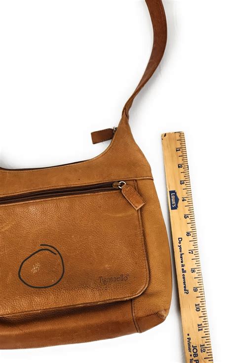 TIGNANELLO Cognac Brown Butter Soft Leather Shoulder Bag Handbag EBay