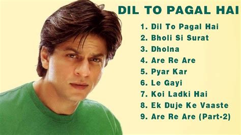 Dil To Pagal Hai Movie All Songs Shahrukh Khan Madhuri Dixit Karishma