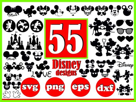 Disney Svg File For Cricut Disney Svg Bundle Disney Pins Svg Etsy