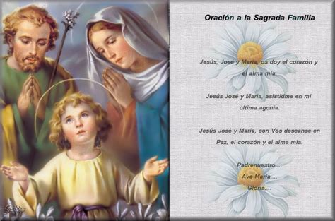 Santa María Madre De Dios Y Madre Nuestra Oración A La Sagrada Familia