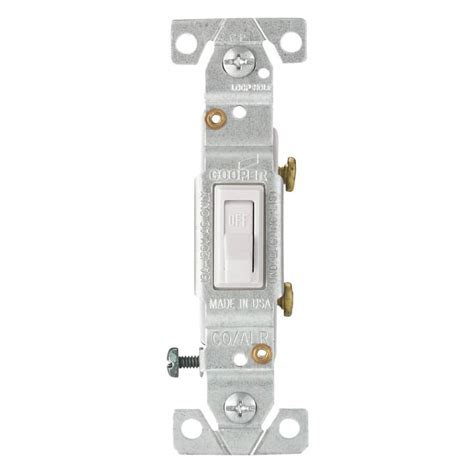 Eaton 15 Amp Single Pole White Coalr Light Switch Home Hardware