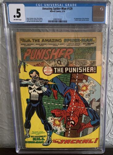 Amazing Spider Man 129 Cgc 05 Pr 1974 1st Appearance Of The Punisher