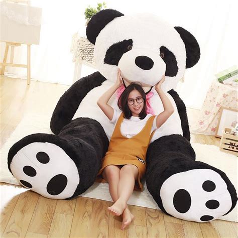 Stuffed And Plush Animals 260cm Giant Oversize Panda Doll Toys Tie Panda