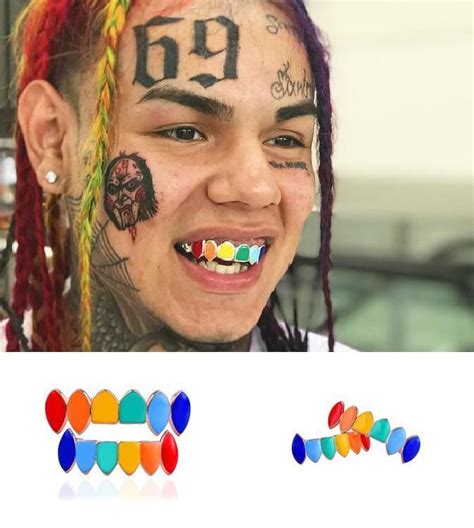 Style 6ix9ine Body Jewelry Type Grillz Dental Grills Color Gold Silverrose Gold