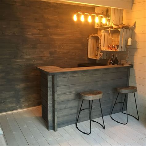 Rustic Bar In Log Cabin What Would You Use Yours For Diy Home Bar