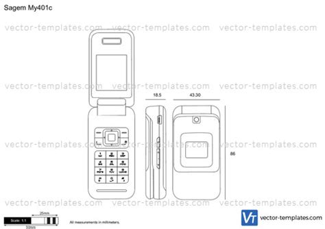 Templates Mobile Phones And Tablets Sagem Sagem My401c