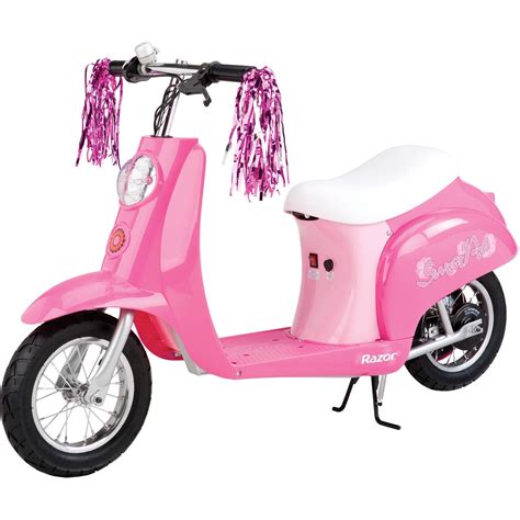 Razor Pocket Mod Sweet Pea Pink 24v Miniature Euro Style Electric Scooter With Seat Vintage