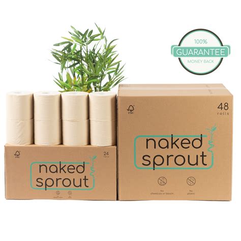 Sustainable Bamboo Toilet Roll Eco Friendly No Chemicals No Plastic Naked Sprout