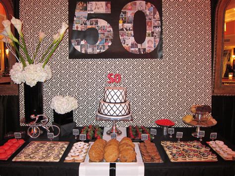 Table 50th Birthday Party Ideas Decorations La Dukes