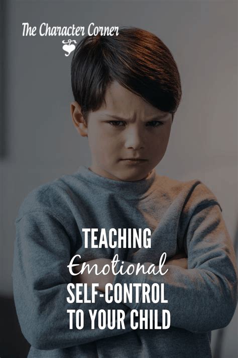 Teaching Emotional Self Control To Your Child The
