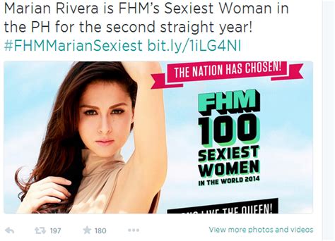Marian Rivera Tops Fhm Philippines Sexiest Women List Mykiru