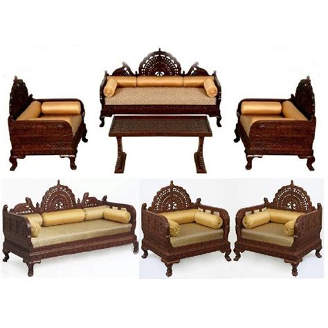 Premium Teak Wood Maharaja Sofa Set Maharaja Style Indian Classical Sofa Set Maharaja Sofa Set