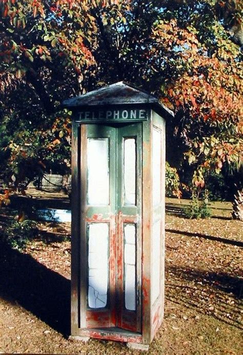 Vintage Telephone Booth Phone Booth Oxidation Telephone Kiosk