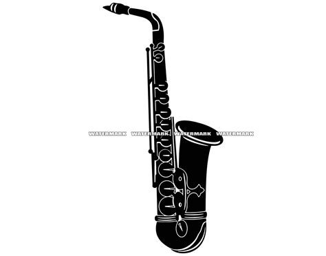 Alto Saxophone Silhouette
