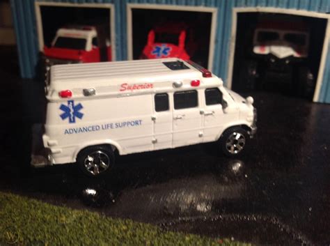 Ems Week Matchbox 95 Custom Ambulance Kitbash Superior Ambulance 164