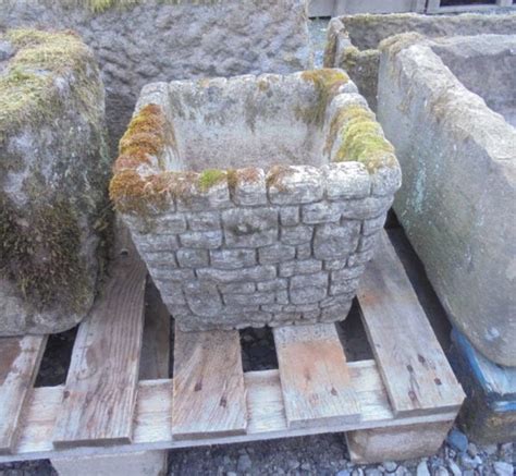 Square Stone Planter At Authentic Reclamation East Sussex