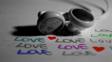 1920x1080 Love Headphones Black And White Coolwallpapersme