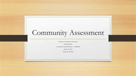 Ppt Community Assessment Powerpoint Presentation Free Download Id