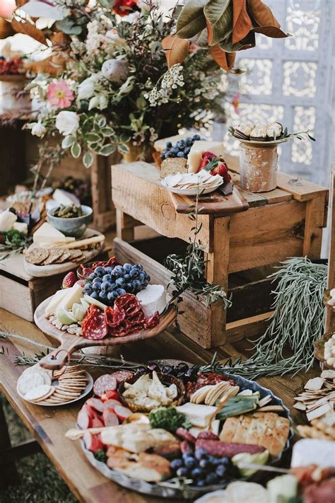 Grazing tables and charcuterie boards are the trendiest wedding