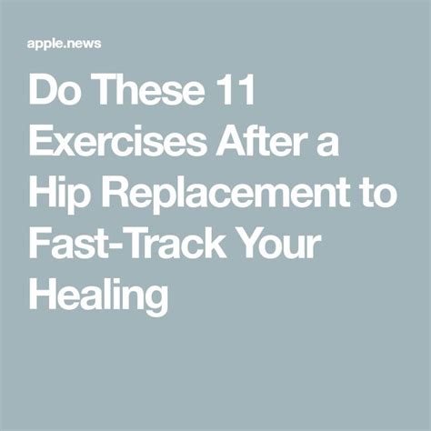 Do These 11 Exercises After A Hip Replacement To Fast Track Your