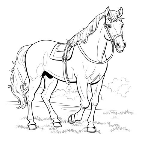 Horse Coloring Pages Coloring Library