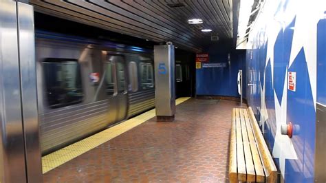 Septa Market Frankford Line Departs 5th Street Station Heading East To