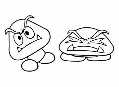 Goomba Squad Print And Color Your Own Mini Mushroom Army