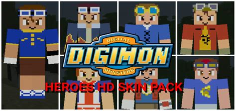 Meet up with other fans, train up your digimon, and use them to help you take on the challenges of the server. Digimon Heroes HD Skin Pack | Minecraft Skin Packs