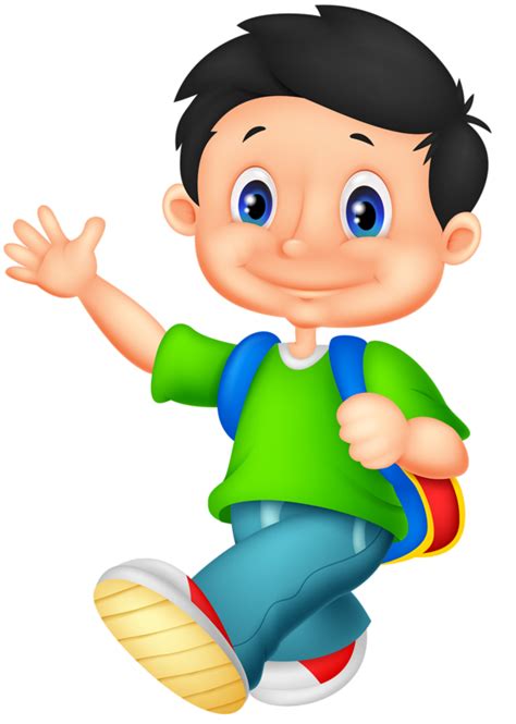 The best selection of royalty free cartoon boy vector art, graphics and stock illustrations. Library of school boy image royalty free png files Clipart ...