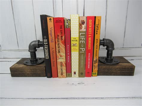 Pipe Bookends Industrial Bookend Office Organization Office Etsy
